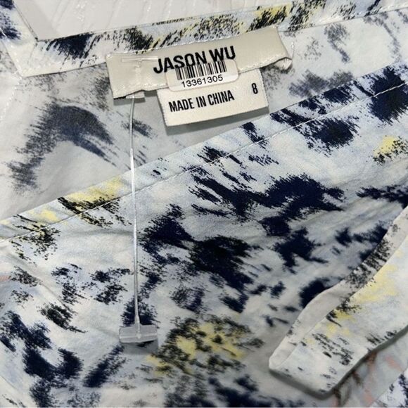 Jason Wu Blue Floral Print Sleeveless Top(Size 8) - Picture 4 of 5